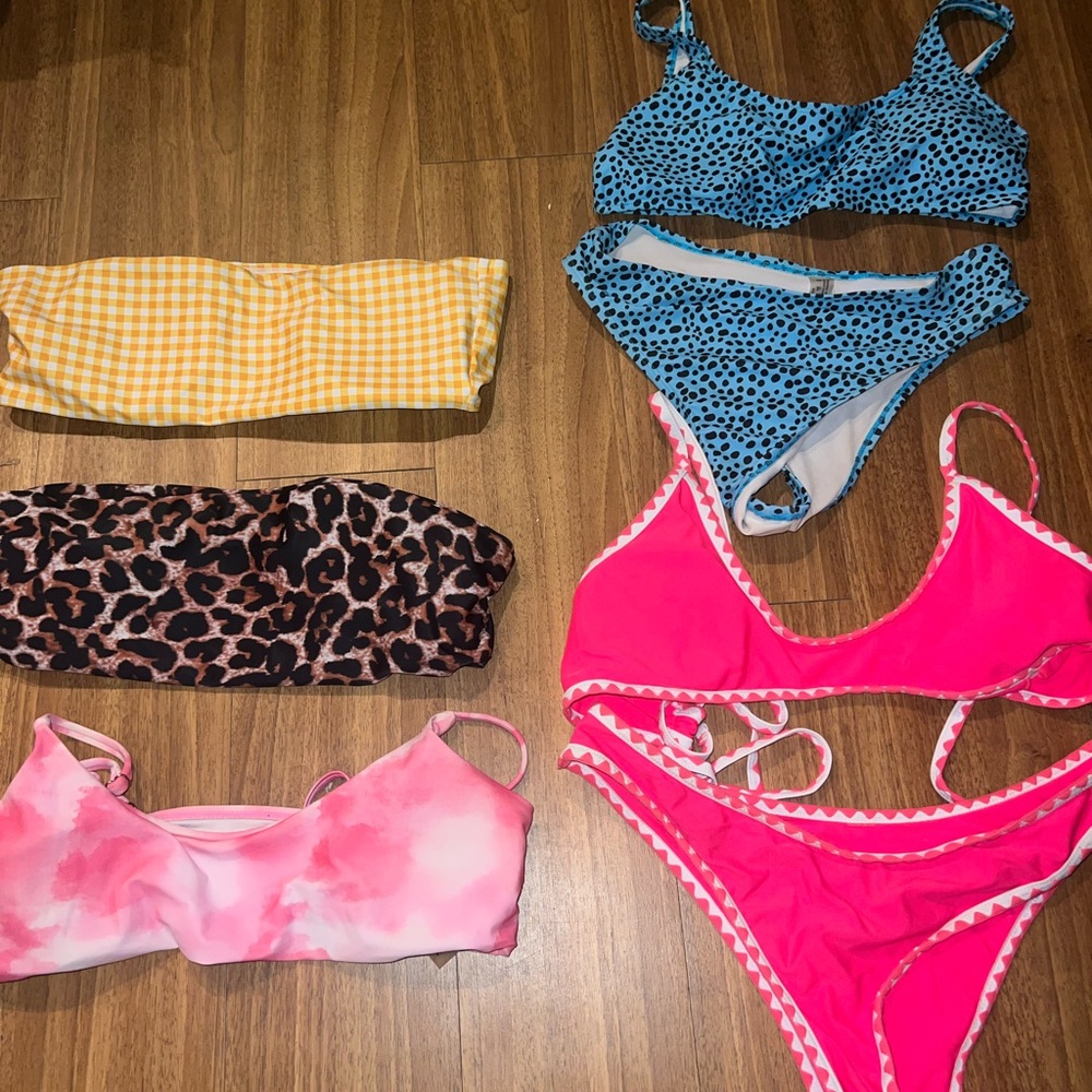 Entire bin of SHEIN and ZAFUL bikini tops and bottoms! Over 20 PEICES! Sizes S-L